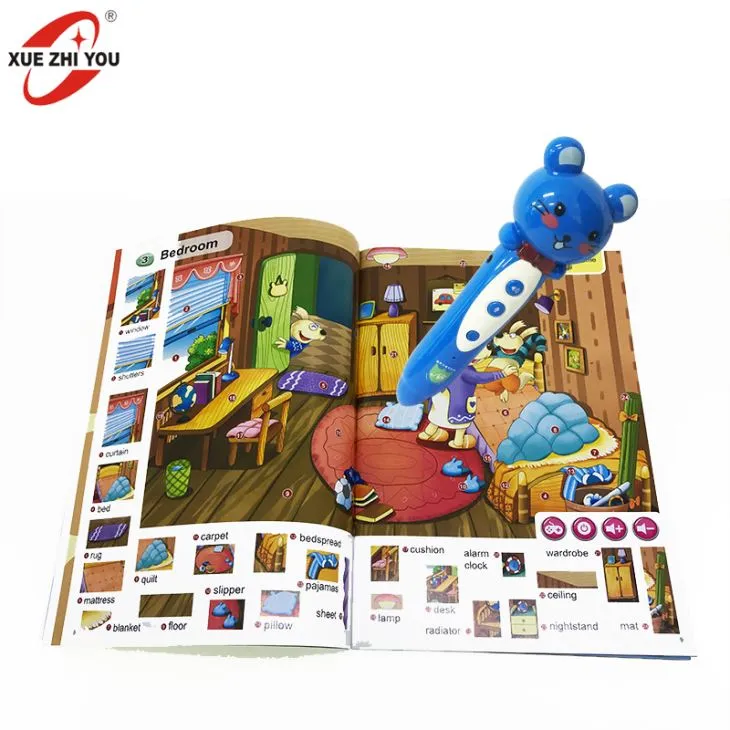 Миша Лягушка Ведмідь, що вивчає Говорячи Перо Для Дітей Мова та Словник Книги Музичні Діти Оздоровча Іграшка